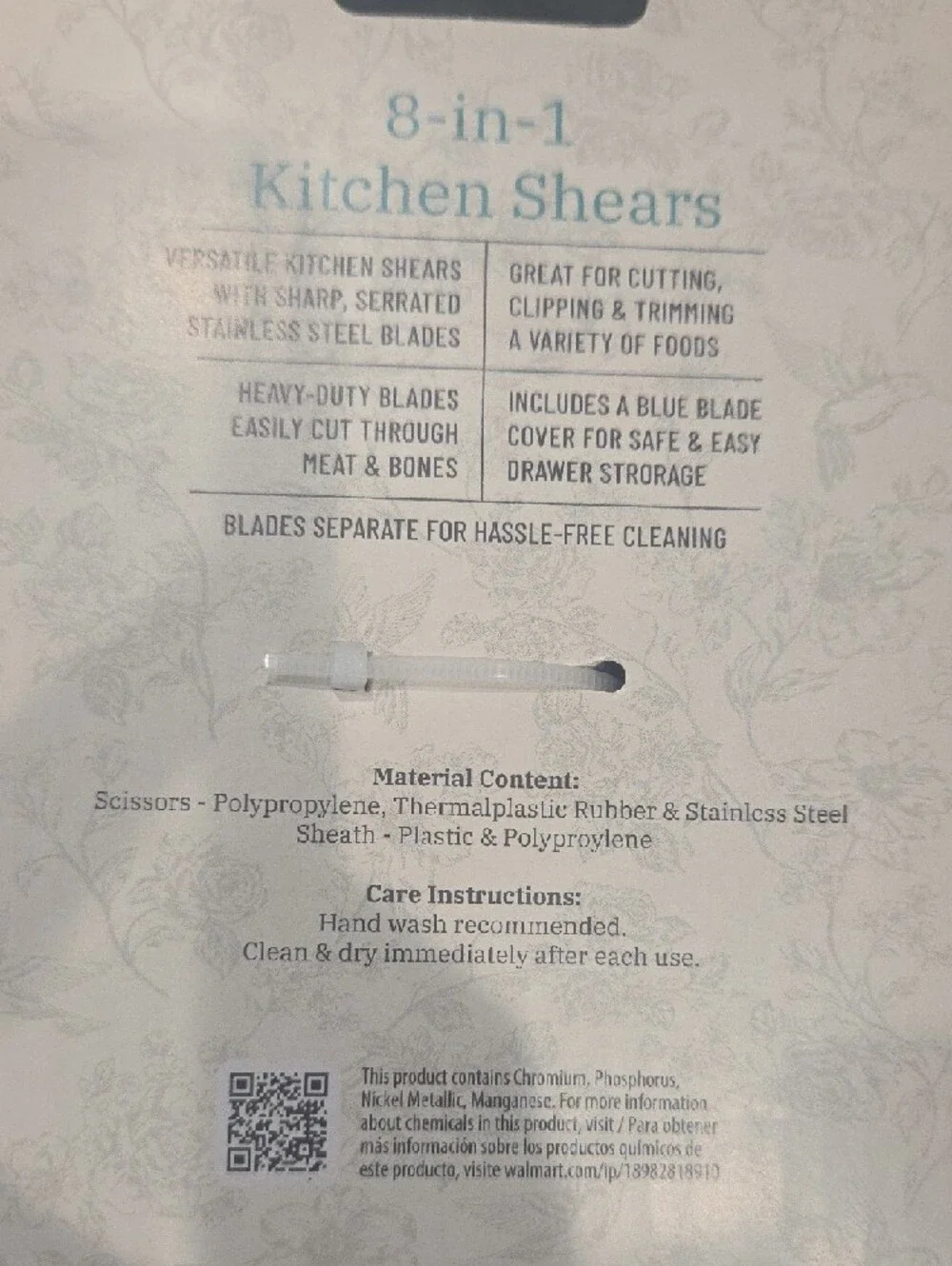 The Pioneer Woman Blue 8-in-1 Kitchen Shears
